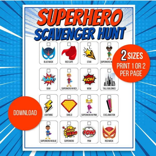 Game for a kids superhero party