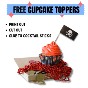 free pirate cupcake toppers