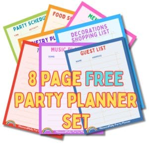 free printable party planner