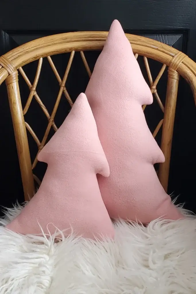 Christmas tree shaped pillow