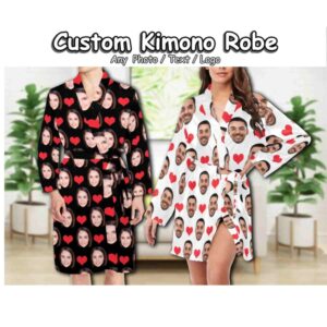 Custom Face Kimono Robe