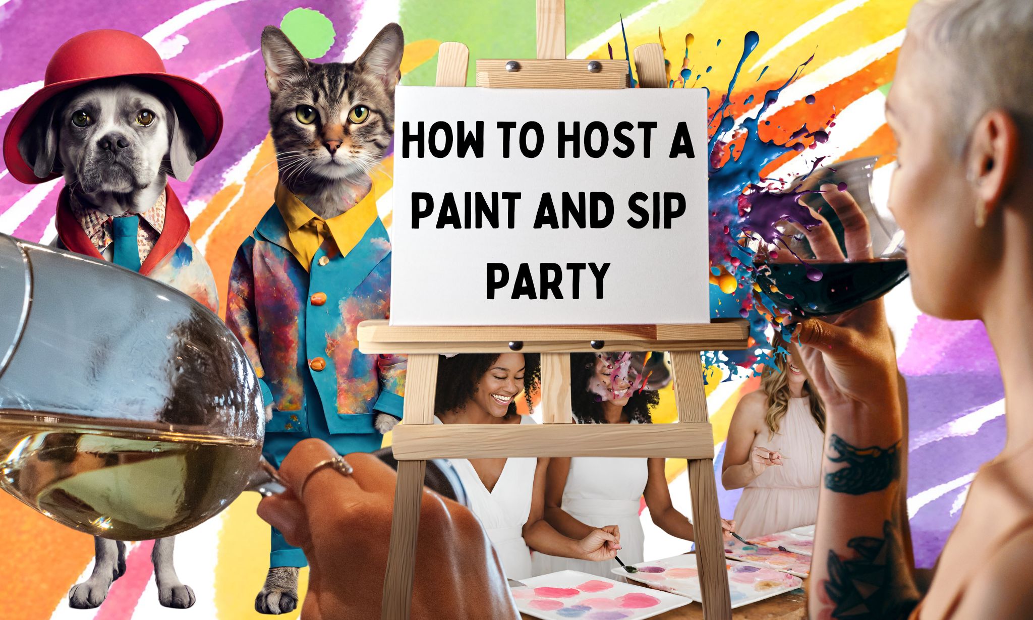 How to host a paint and sip party