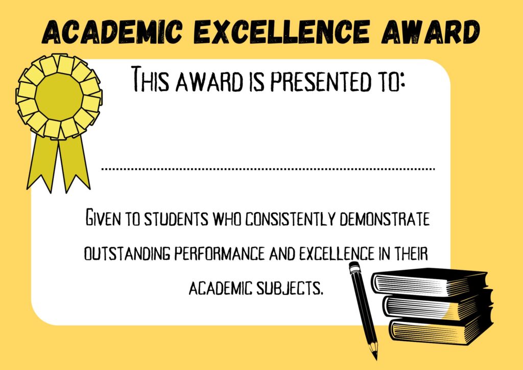 Academic Excellence Award