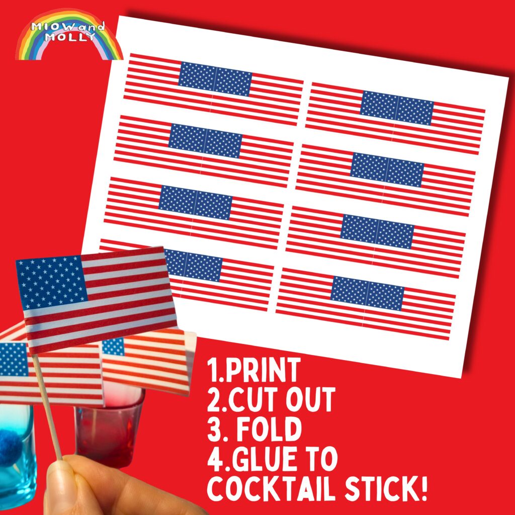 DIY flag toppers