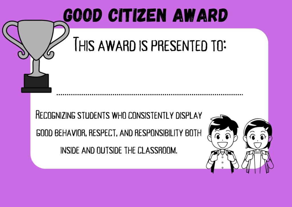 Good citizen Award