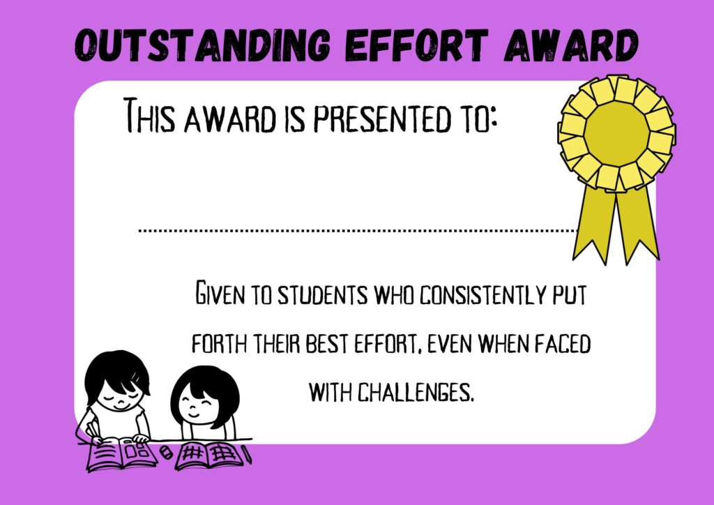 Outstanding Effort Award