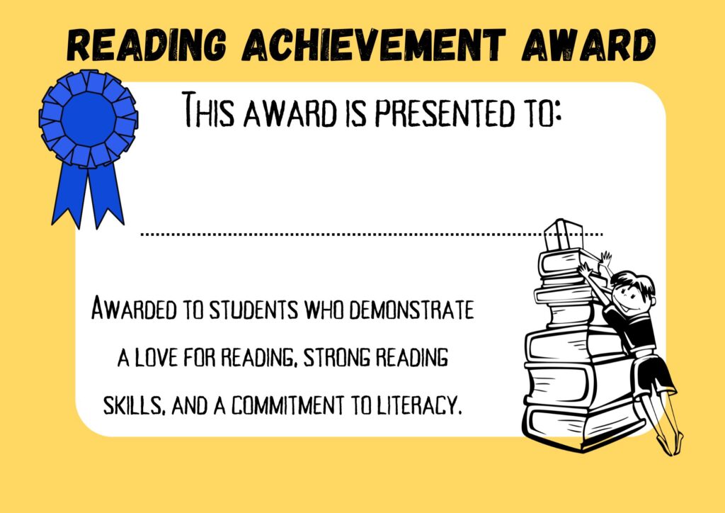 Reading Achievement Award