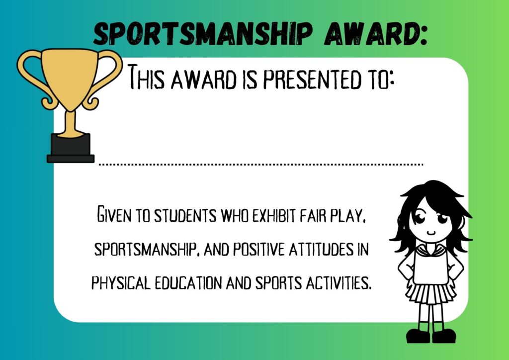 Sportmanship Award