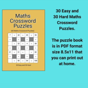 Printable Math crossword book