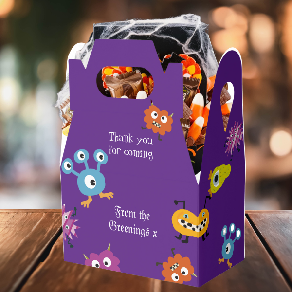 Personalized Halloween favor box