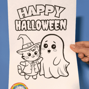 Halloween coloring in