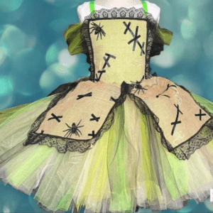 Oogie Boogie inspired tutu dress, glow in the dark