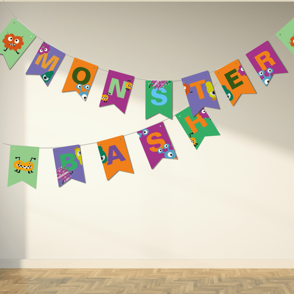 Bunting that says Monster Bash