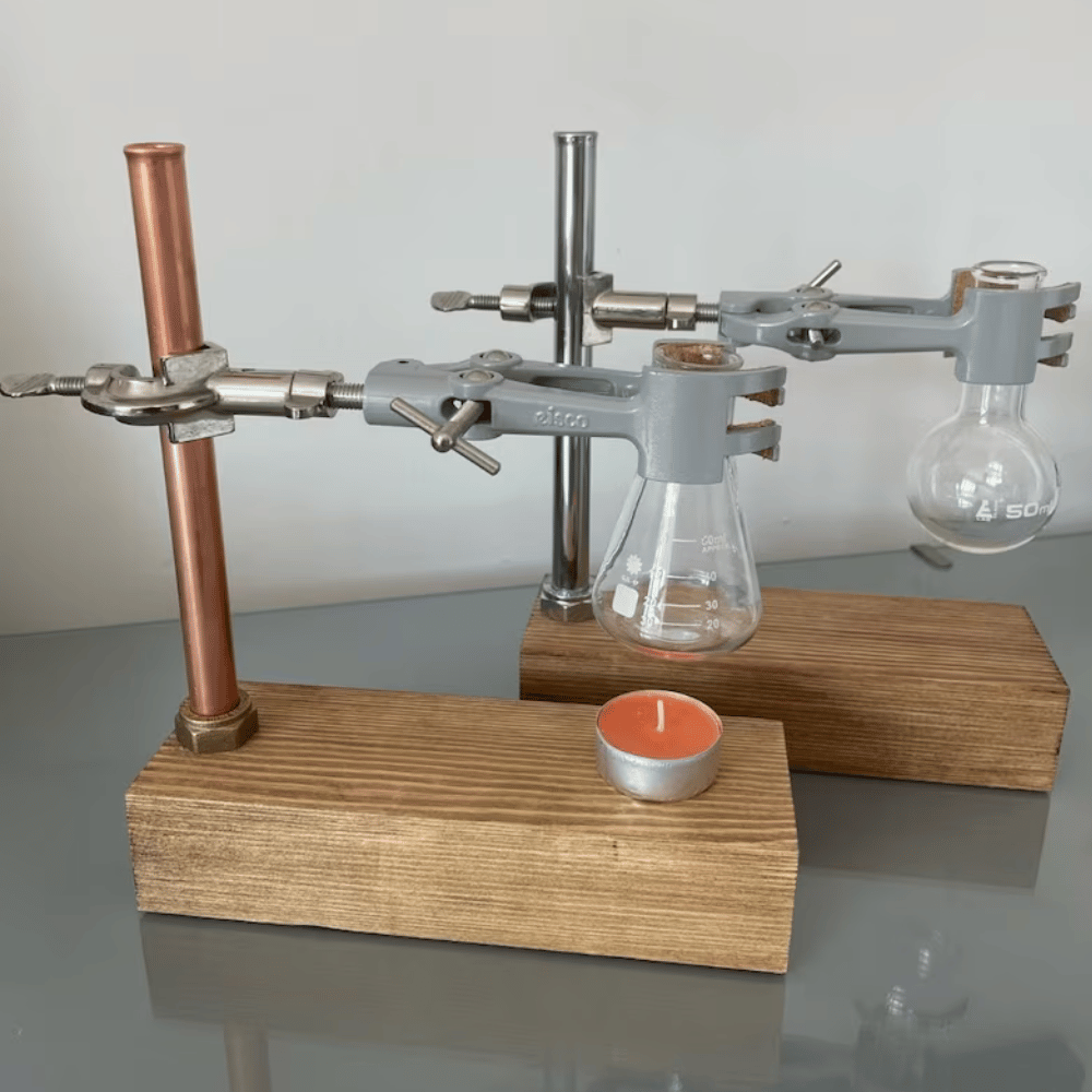 Copper chrome lab flask science home decor diffusers