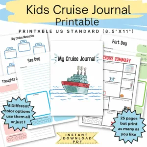 Printable Children's cruise journal