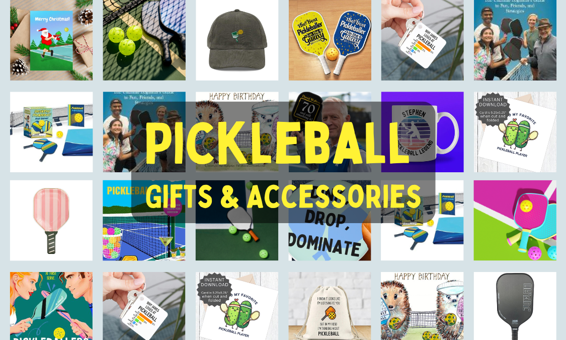 A selection of gifts for pickleball players