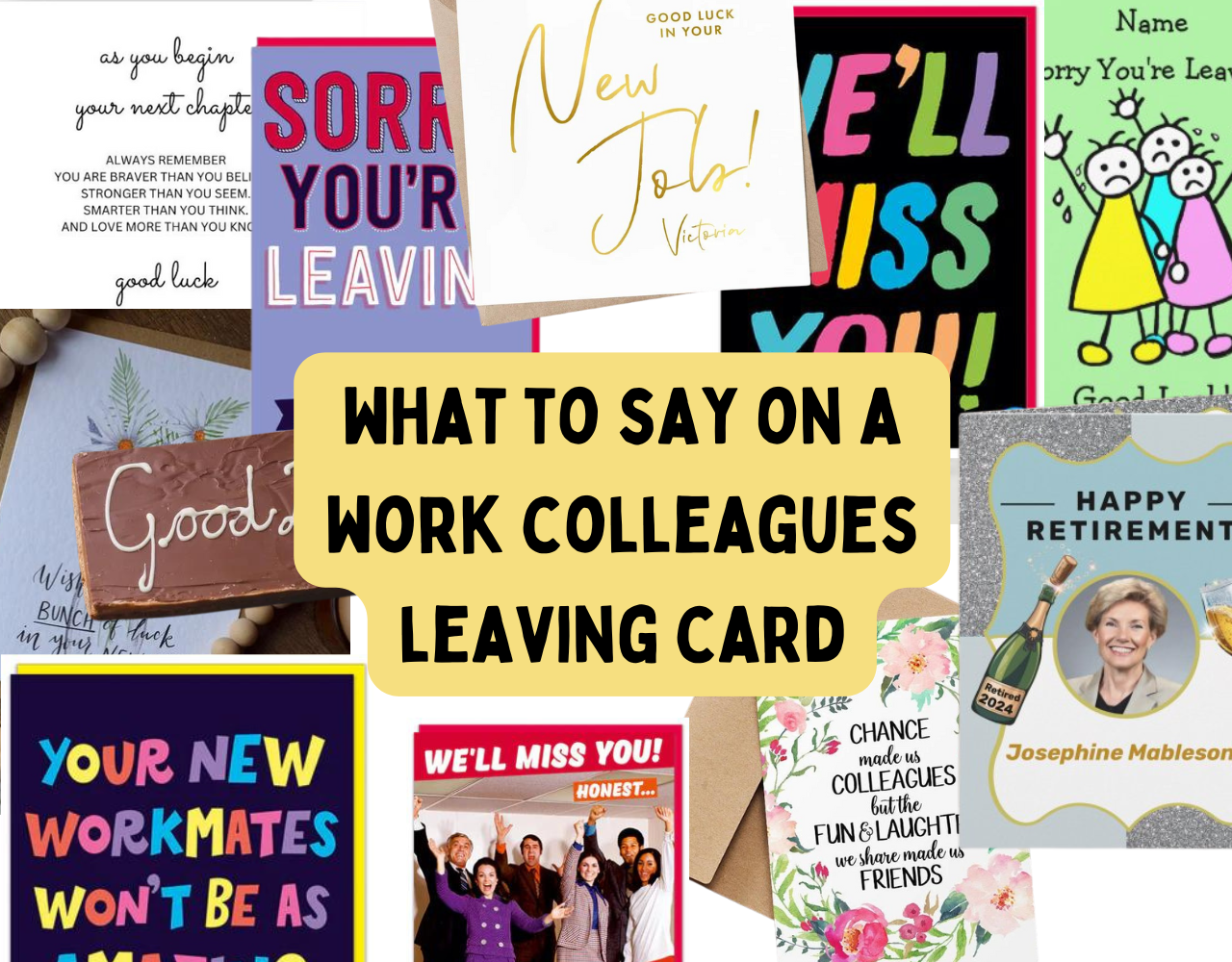 What to say on a work colleagues leaving card