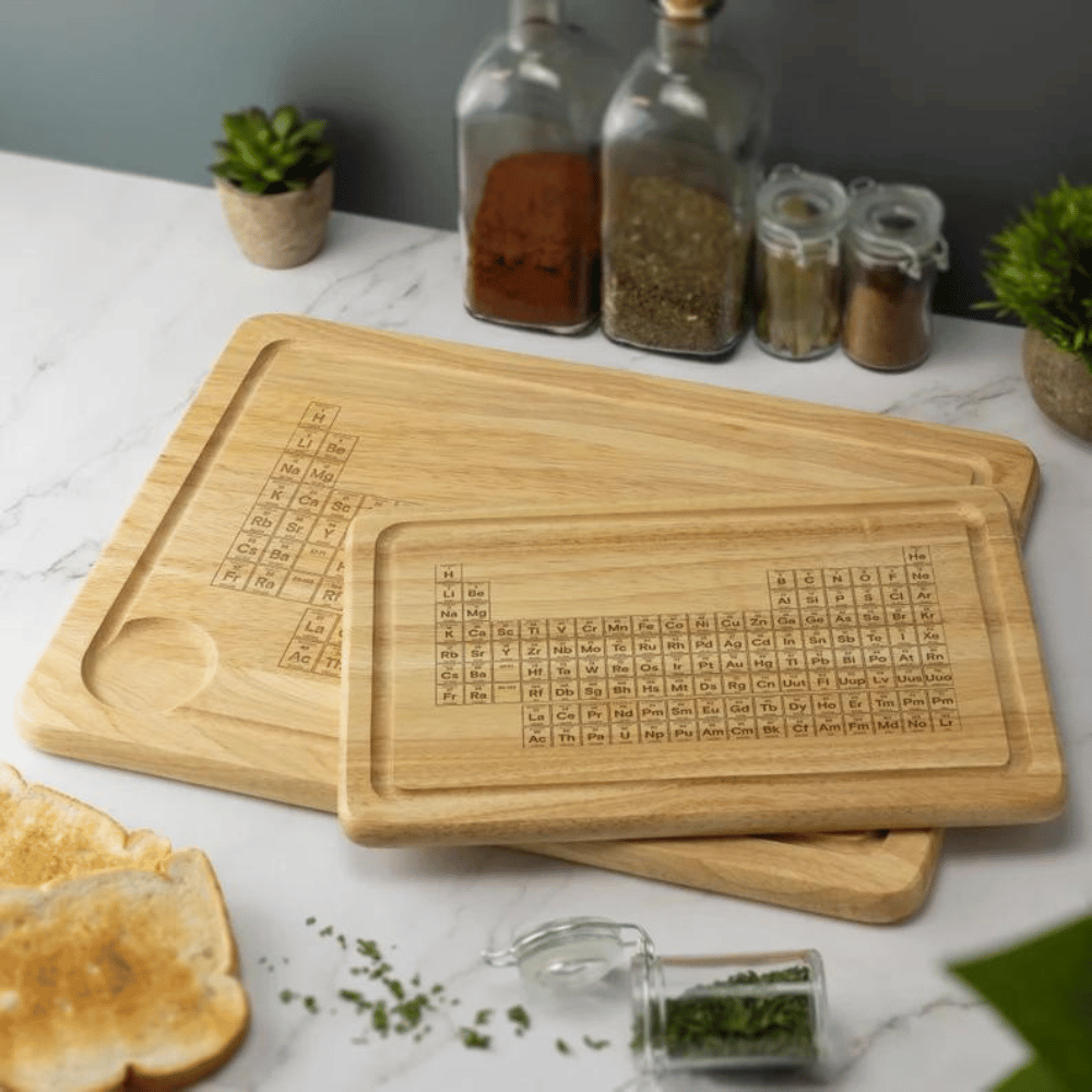 Periodic Table Wooden Chopping Board