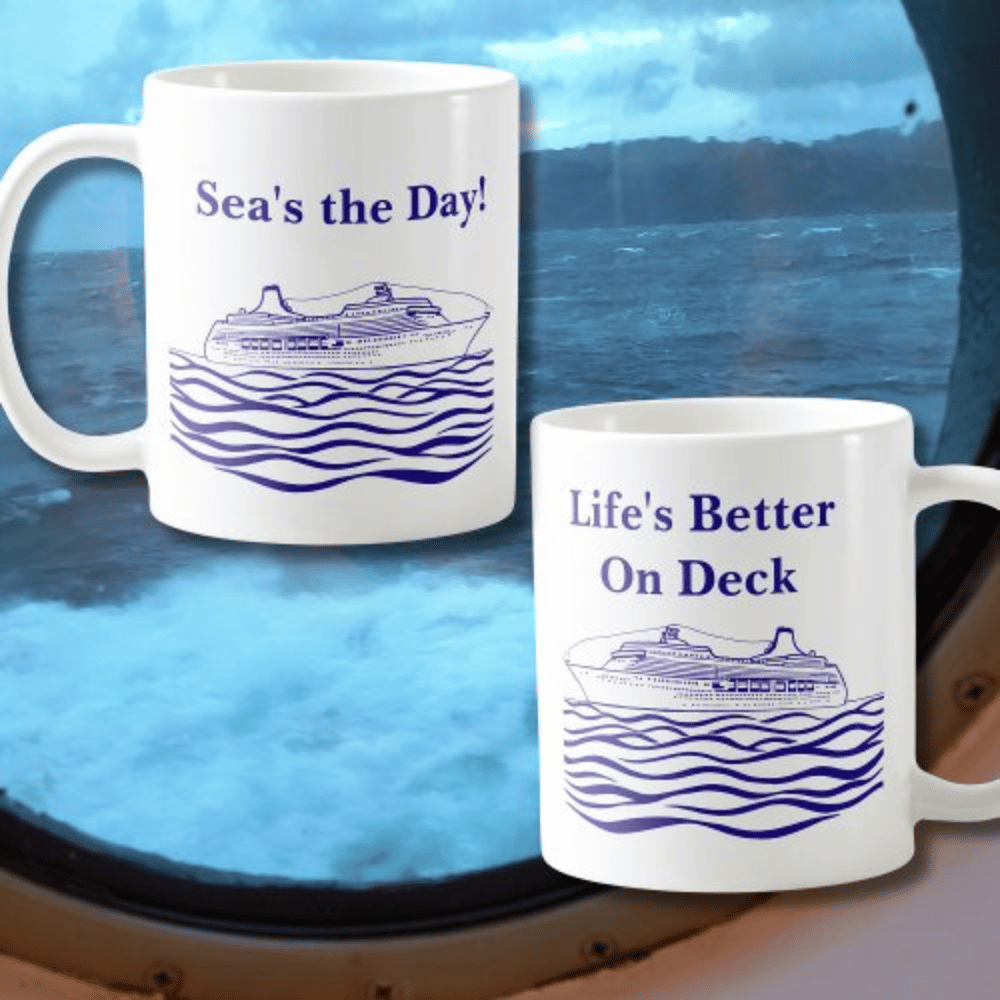 Cruise themed mugs