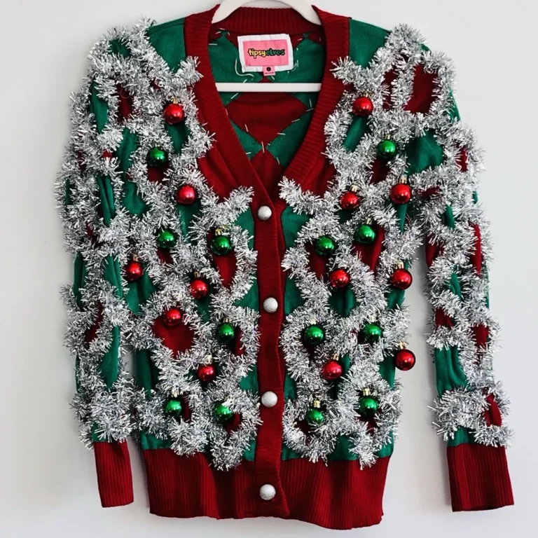 tinsel cardie