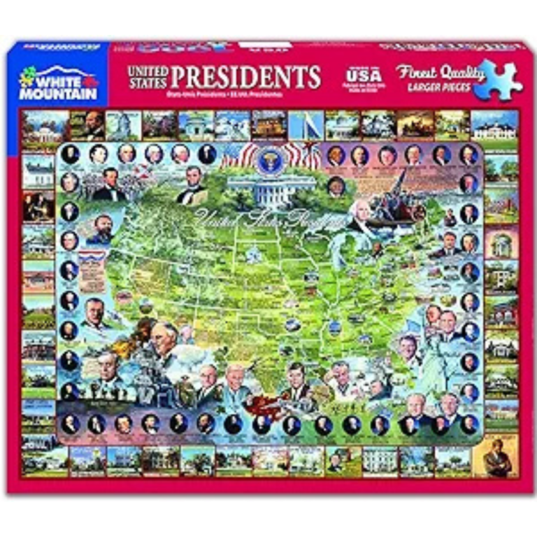 White Mountain Puzzles US Presidents - 1000 Piece Jigsaw Puzzle