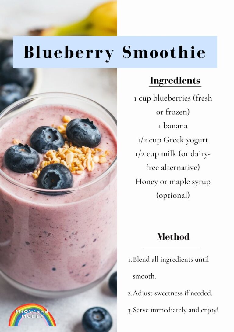 recipe for a blueberry smoothie