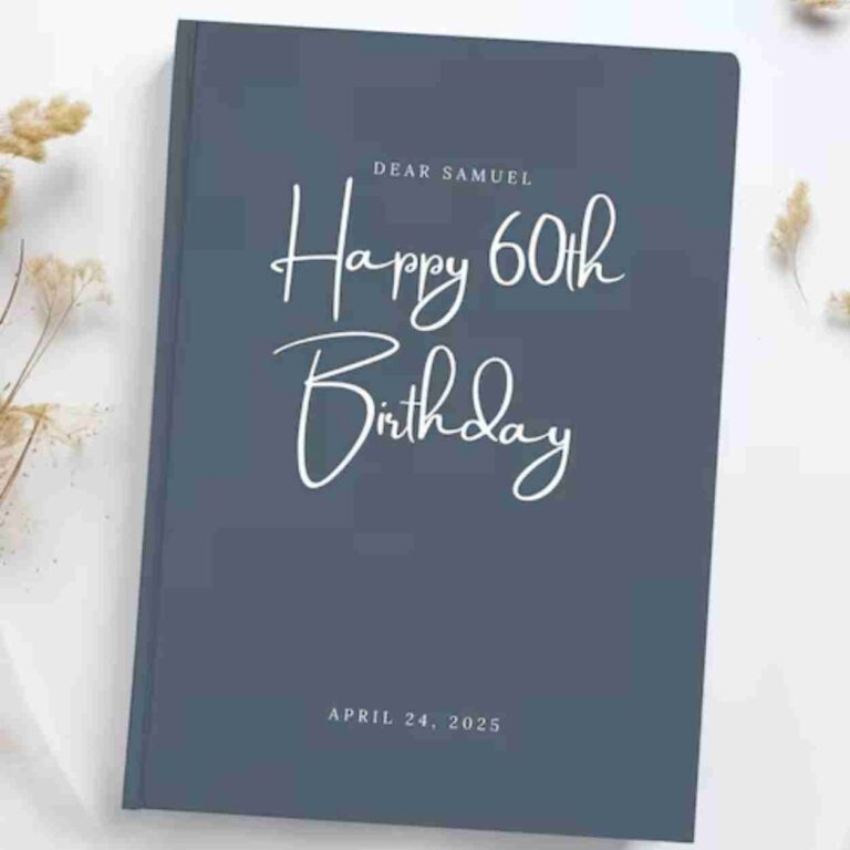 Personalized 60th birthday book