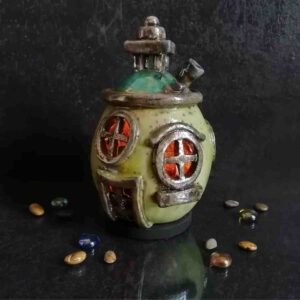 Raku Ceramic Fairy House Lantern & Oil Burner