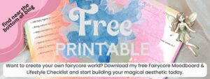 free fairycore printable