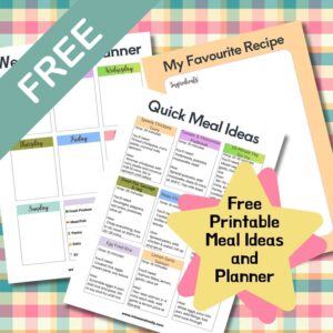 free weekly recipe ideas that are very quick