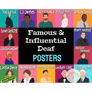 selection of deaf people posters