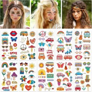 Hippie Temporary Tattoo