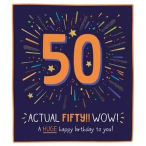 wow i'm 50 birthday card