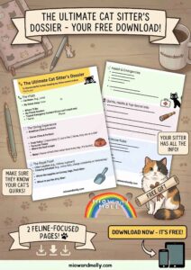 free cat sitter printable