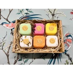 like bath bombs but are used in the shower