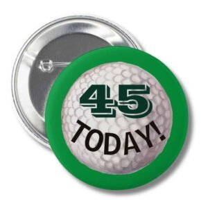 birthday badge for a golfer