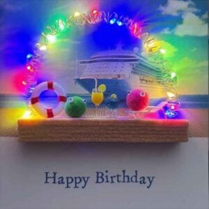 Cruise themed birthday card