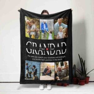a custom photo blanket from uk