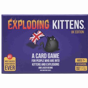 Exploding Kittens UK Edition - Proper Cheeky Fun for British Family Game Nights