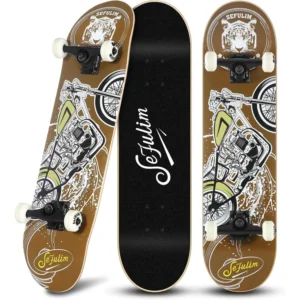 Professional Street Design Pattern Each Sefulim Skateboard Has its Own Unique Design That Covers the Whole Bottom of Skateboard