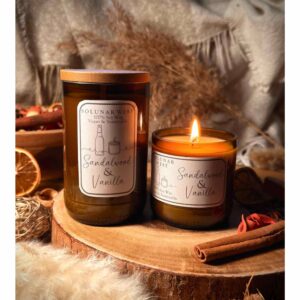 A repurposed beer bottle container filled with Earth friendly soy wax and your choice of scent. Topped with a natural wooden lid