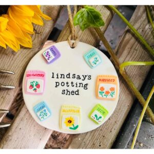 colourful custom shed sign