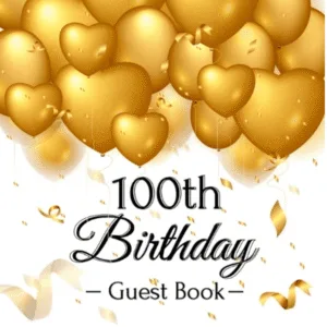 a guest book for a 100th birthday party