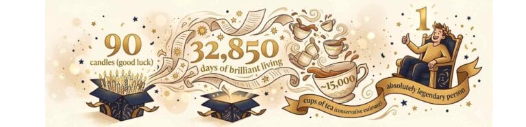 fun 90th birthday facts