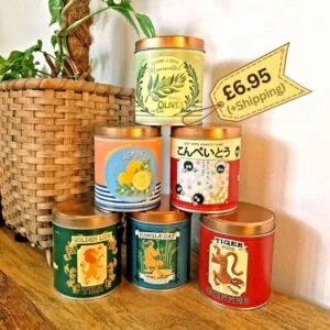 retro storage tins