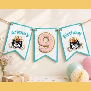 jelly cat bunting