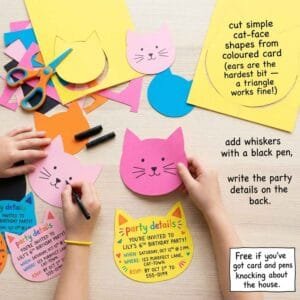 how to make a cat shaped card